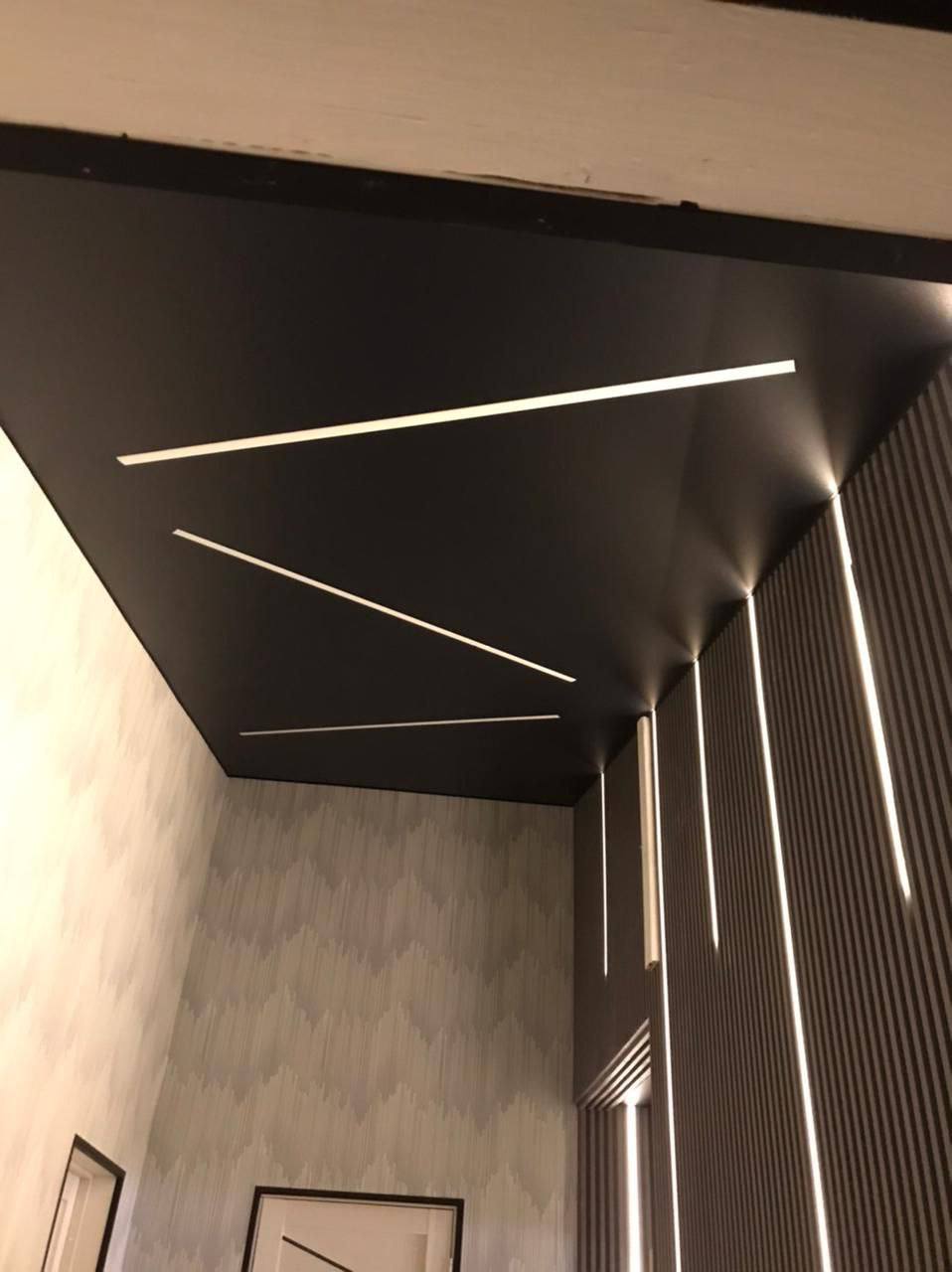 Теневой натяжной потолок 1